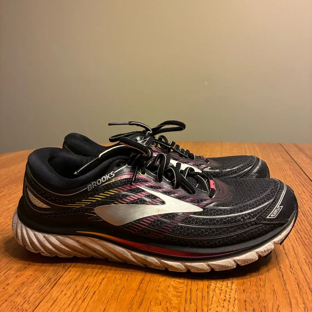 Brooks Glycerin‎ 15 Women’s Running Shoes Size 9 Black Pink Silver 1202471B088